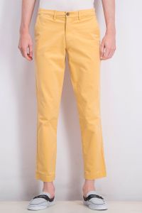 Mens Essential Khaki Slim Pants  Yellow