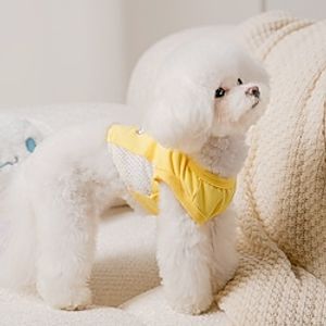 Dog Cat Shirt / T-Shirt Cartoon Fashion Cute Holiday Casual / Daily Dog Clothes Puppy Clothes Dog Outfits Soft Yellow Costume for Girl and Boy Dog Cloth XS S M L XL 2XL miniinthebox
