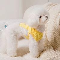 Dog Cat Shirt / T-Shirt Cartoon Fashion Cute Holiday Casual / Daily Dog Clothes Puppy Clothes Dog Outfits Soft Yellow Costume for Girl and Boy Dog Cloth XS S M L XL 2XL miniinthebox - thumbnail