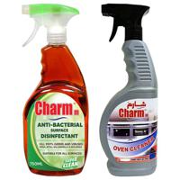 Charmm Surface Disinfectant Spray 750ml With Oven Cleaner 650ml