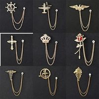 Hunger Games Mockingjay Brooch Pins Men's Women's Movie Cosplay Cosplay Red flowers Blue flowers Golden cross Masquerade Lightinthebox - thumbnail
