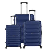 PARA JOHN TOP-Tier 3-Piece Luggage Set: Sleek ABS + PC Shell, Effortless Glide with 8 Spinner Wheels - BLUE