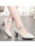 Women's Comfortable Buckled Heels