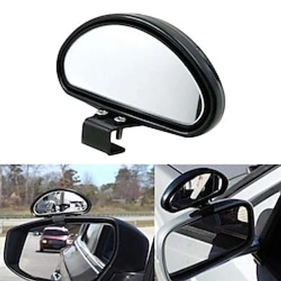 Car Blind Spot Mirror 360 Rotation Adjustable Rear View Mirror Wide Angle Convex Lens For Parking Auxiliary Mirror Lightinthebox