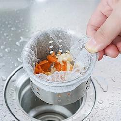 2 Set 200PCS Disposable Kitchen Sink Garbage Filter Sewer Sink Dishwashing Sink Floor Drain Leak Net Vegetable Sink Leftover Vegetable Pool Lightinthebox