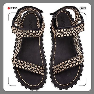 Men's Sandals Slippers Fashion Sandals Flip-Flops Beach Slippers Casual Beach Daily Canvas Breathable Black Red Brown Summer Spring Lightinthebox