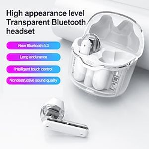 AKZ-S22 True Wireless Headphones TWS Earbuds In Ear Bluetooth 5.3 Ergonomic Design Stereo with Charging Box for Apple Samsung Huawei Xiaomi MI  Fitness Everyday Use Traveling Mobile Phone miniinthebox