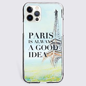 Eiffel Tower Letter Phone Case For Apple iPhone 12 iPhone 11 iPhone 12 Pro Max Unique Design Protective Case Shockproof Back Cover TPU miniinthebox