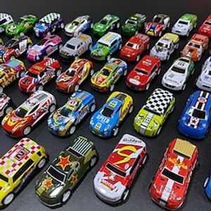 Mini Alloy Iron Sheet Rebound Small Car Children's Toy Simulation Model Ground Stall Gift Set Lightinthebox