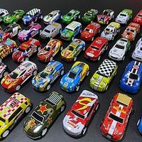 Mini Alloy Iron Sheet Rebound Small Car Children's Toy Simulation Model Ground Stall Gift Set Lightinthebox - thumbnail