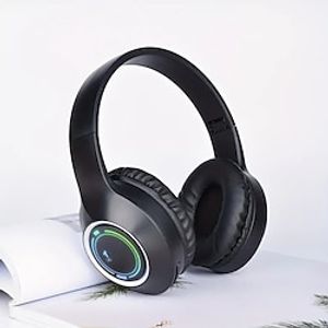 On-Ear Bluetooth Headset Lightweight Foldable Wireless and Wired Stereo Headset with Microphone and Volume Control Bluetooth 5.3 Headset for iPad/Travel/Tablet/PC miniinthebox