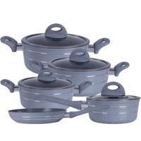 Royalford Smart Forged Aluminium Cookware Set, Grey, , 9 Pieces- RF9555