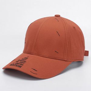Cotton Letter Pattern Solid Color Baseball Cap