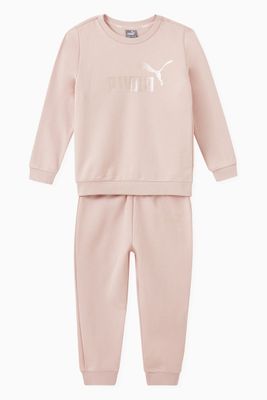 PUMA Minicats Essential Tracksuit in Cotton-blend Fleece PUMA Minicats Essential Tracksuit in Cotton-blend Fleece