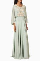 Sequin Embellished Cape Kaftan - thumbnail