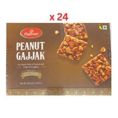 Haldirams Peanut Gajjak 400G Pack of 24