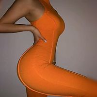 Women's Bodysuit Zipper High Neck Spandex Solid Color Sport Athleisure Bodysuit Clothing Suit Sleeveless Moisture Wicking Breathable Soft Comfortable Exercise  Fitness Running Everyday Use Street Lightinthebox - thumbnail