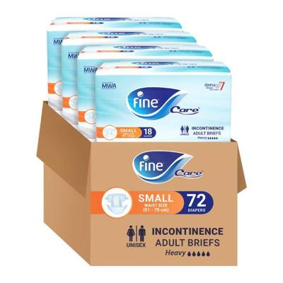 Fine Care Absorbent Adult Open Small Dermapro7-Alpha (Pack of 72)
