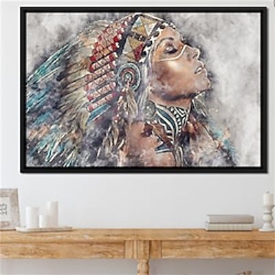 People Wall Art Canvas Beautiful Woman Face Prints and Posters Portrait Pictures Decorative Fabric Painting For Living Room Pictures No Frame miniinthebox