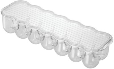 Interdesign Plastic Fridge Binz Egg Holder, Clear (ID70730ES)
