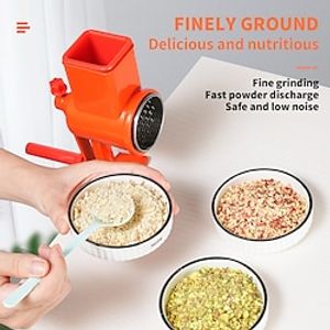 Grain Grinder Aluminum Alloy Durable Portable Comfortable Grip Manual Grinding Machine Hand Cranking for Nuts Walnut Lightinthebox