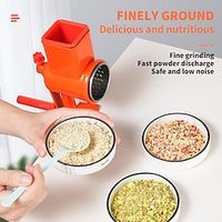 Grain Grinder Aluminum Alloy Durable Portable Comfortable Grip Manual Grinding Machine Hand Cranking for Nuts Walnut Lightinthebox - thumbnail