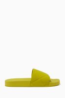 Slide Sandals in Quilted Rubber Slide Sandals in Quilted Rubber