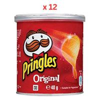 Pringles 12 X 40 Gm Original (UAE Delivery Only)