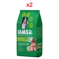 IAMS Proactive Health Adult Dog Dry Dog Food Chicken 1.5Kg (Pack of 2)