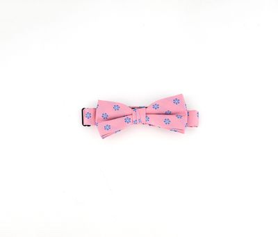 Big Boys Pre-Tied Mini-Floral Bow Tie  Pink