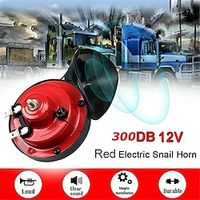300 DB Super Loud Train Horn for Truck Train Boat Car Air Electric Snail Single Horn, 12v Waterproof Double Horn Raging Sound Raging Sound for Car Motorcycle Lightinthebox