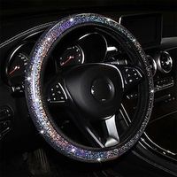 Colorful Car Bling Steering Wheel Cover Gilding Anti-Slip Bling Starry Universal Steering Wheel Cover For Cars SUV miniinthebox