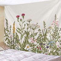 Home Living Tapestry Wall Hanging Tapestries Wall Blanket Wall Art Wall Decor Flower Moon Tapestry Wall Decor miniinthebox - thumbnail