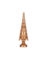 Christmas Creations Cone With Jewels Gold 233223