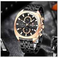 REWARD VIP Men Watches Chronograph Waterproof Sport Wristwatch Stainless Steel Chronograph Luminous Wrist Watch Gift for Male Lightinthebox - thumbnail