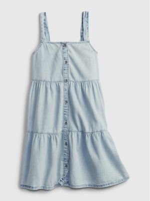 Kids Denim Tiered Dress Kids Denim Tiered Dress