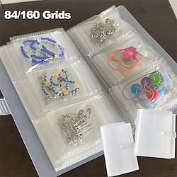 84 Grids/1 Set or 160 Grids with Small Pouches Jewelry Storage Box: Earrings, Anti-oxidation Rings, Bracelets, Transparent Dust-proof Storage Bags for Necklaces, Accessories, Sealed Bags for Jewelry Preservation Lightinthebox