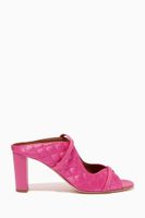 Norah 70 Mules in Quilted Satin Norah 70 Mules in Quilted Satin