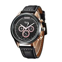 Oulm Men's Sport Watch Analog Quartz Casual Calendar / date / day Large Dial Day Date / One Year / Genuine Leather miniinthebox Oulm Men's Sport Watch Analog Quartz Casual Calendar / date / day Large Dial Day Date / One Year / Genuine Leather miniinthebox