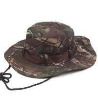 Mens Wide Brim Jungle Visor Fisherman Hats Outdoor Camping Hunting Military Bucket Hat