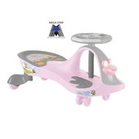 Megastar Foot To Floor Ride On Swinger Twister Design Car - White (UAE Delivery Only) - thumbnail