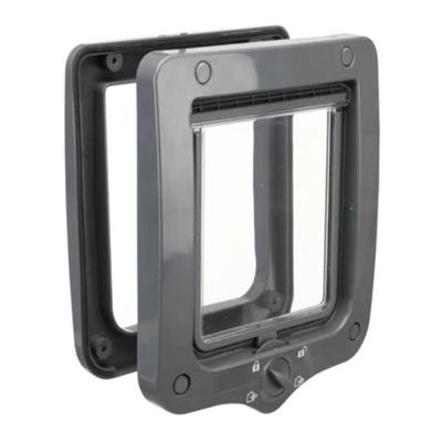 Trixie 4 Way Flap Door For Cats - Grey 20X22Cm
