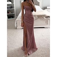 Women's Prom Dress Party Dress Corset Dress Long Dress Maxi Dress Silver Black Pink Sleeveless Plain Backless Summer Spring Fall Spaghetti Strap Elegant Wedding Guest Birthday Evening Party S M L XL Lightinthebox - thumbnail