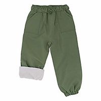 splash pants toddler boys girls, water-proof breathable (fleece-lined: green, 4t) Lightinthebox - thumbnail
