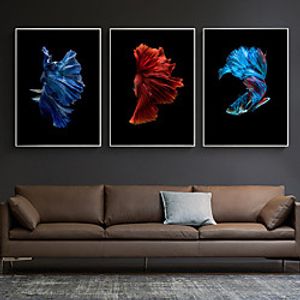 Wall Art Canvas Prints Painting Artwork Picture  Fish Home Decoration Decor Rolled Canvas No Frame Unframed Unstretched Lightinthebox