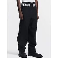 Men's Dress Pants Trousers Suit Pants Pocket Plain Comfort Breathable Outdoor Daily Going out Cotton Blend Fashion Casual Black miniinthebox - thumbnail