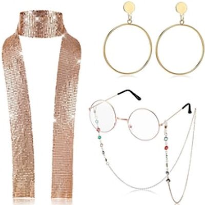 79s Women's Glitter Sequin Neck Tie Scarf Shawl Earrings Beaded Glasses Chain Colored Beaded Sunglasses Chain Lightinthebox 79s Women's Glitter Sequin Neck Tie Scarf Shawl Earrings Beaded Glasses Chain Colored Beaded Sunglasses Chain Lightinthebox
