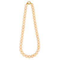 Sri Jagdamba Pearls Exclusive Single Line Pearl Necklace - JPAPR-19-118