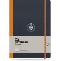 Flexbook Global Ruled B5 Notebook - Large - Black Cover/Orange Spine (17 x 24 cm) - thumbnail