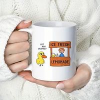 Fresh Lemonade Got Any Grapes Duck Funny Gift Funny Christmas Mug Christmas Gift (11oz330ml) for restaurantscafes Lightinthebox - thumbnail